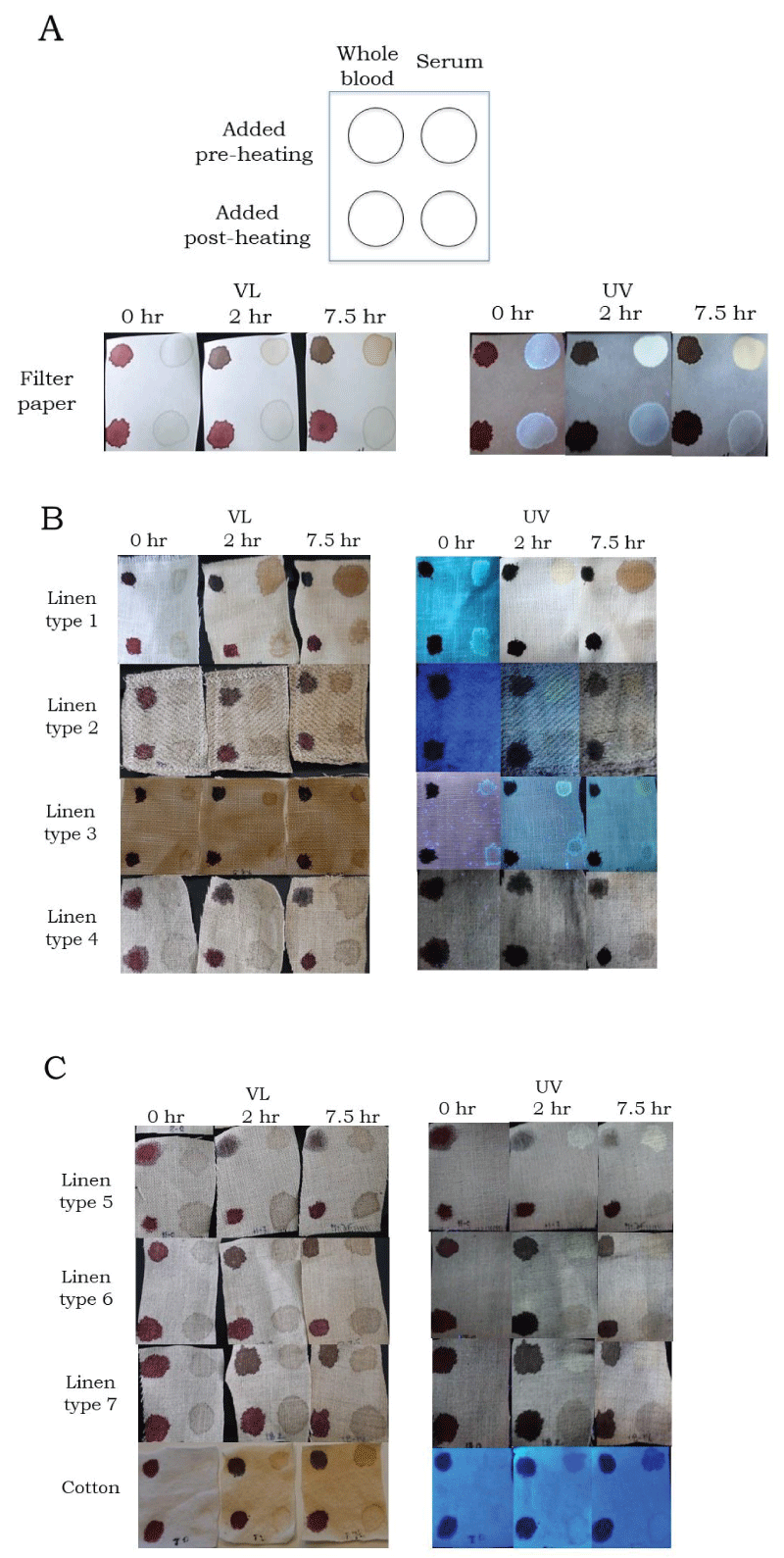 Environmental influence on blood serum detection using ultraviolet 365